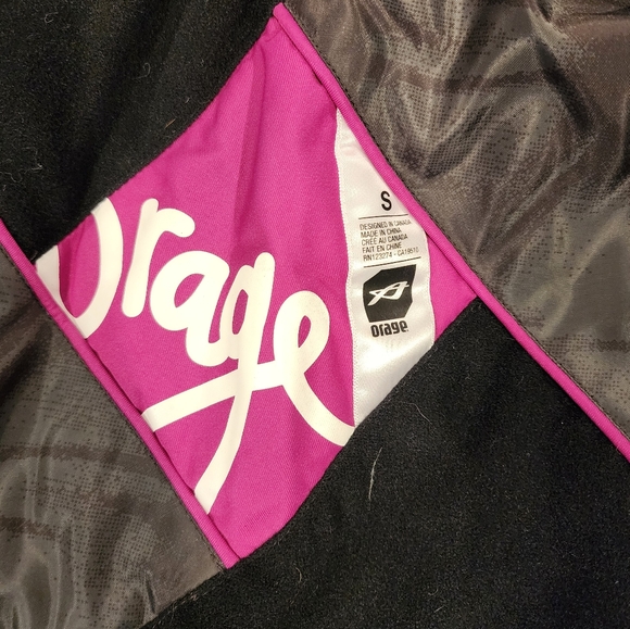 Orage Insulated Ski Jacket Prime 10 Pink Color Block Women's Small Winter - Picture 9 of 12